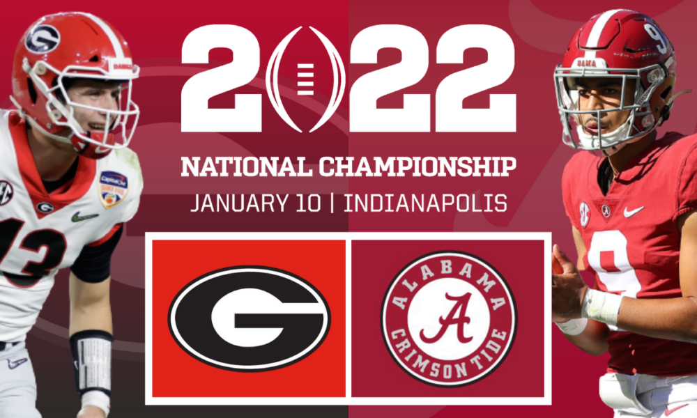 2022 College Football National Championship 1 Alabama vs. 3